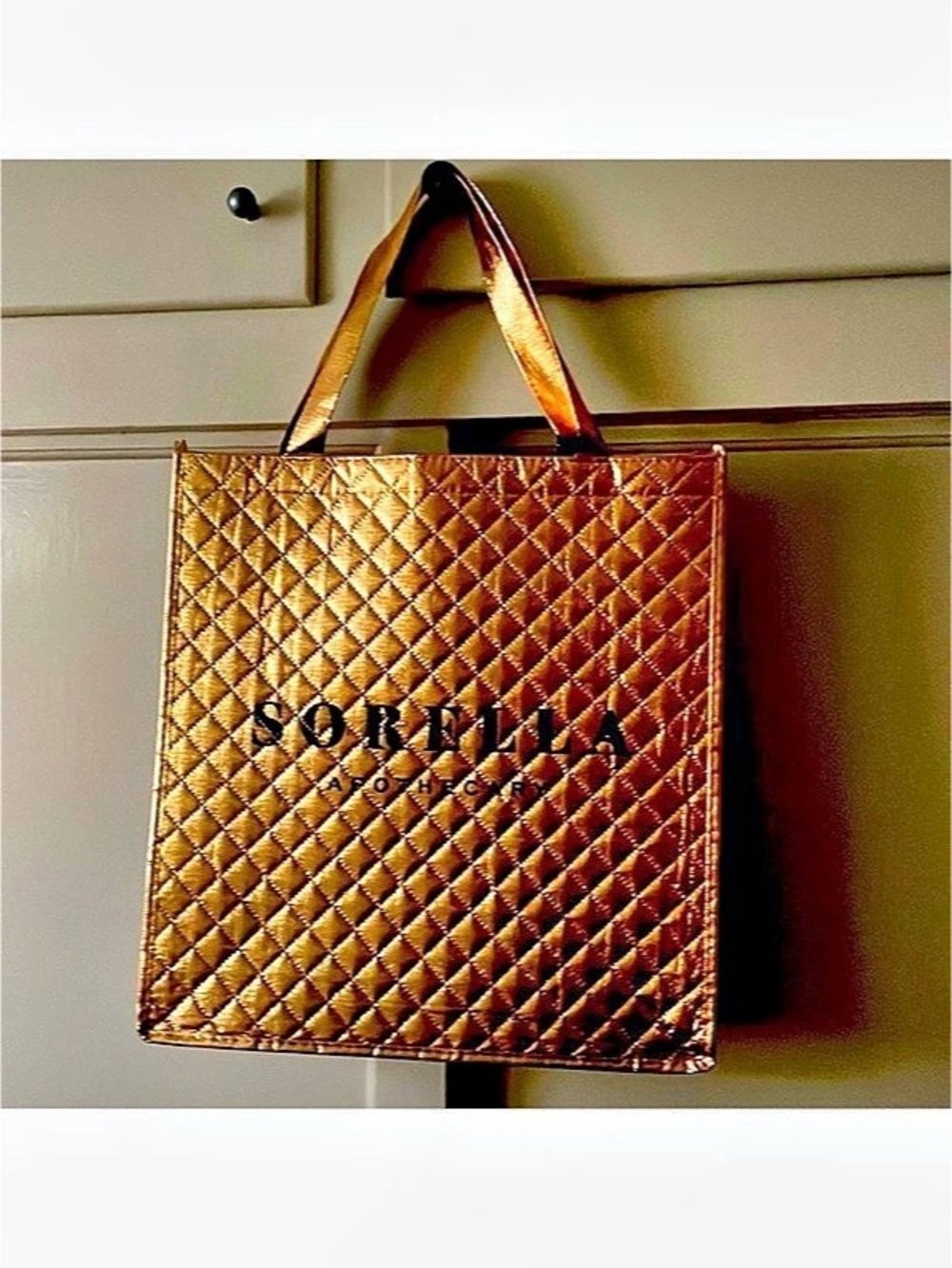 Sorella Quilted Tote in Gold bundle and save big